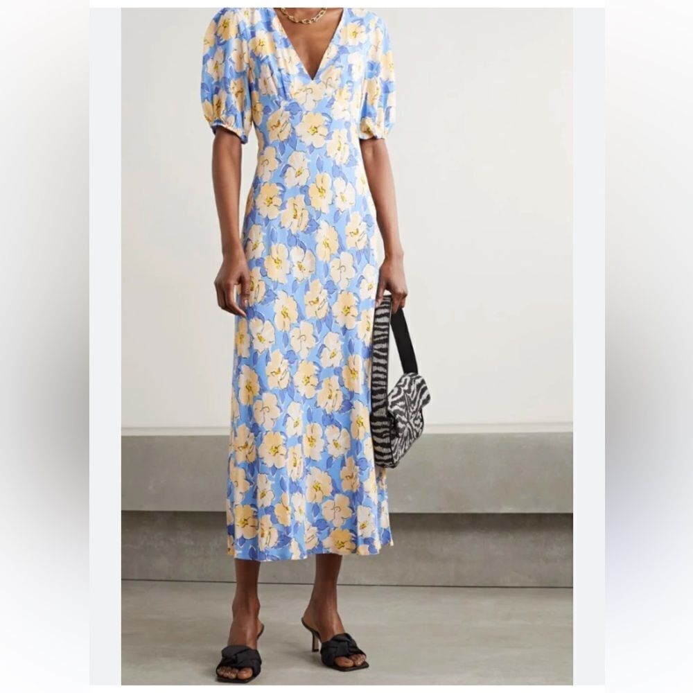 RIXO Poppy Azalea Floral Maxi Dress